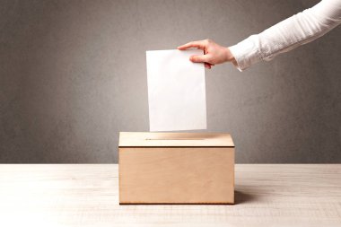 Oy sandığı kişi döküm oy ile 