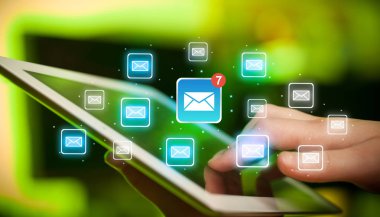 Mail ile tablet dokunmadan parmak