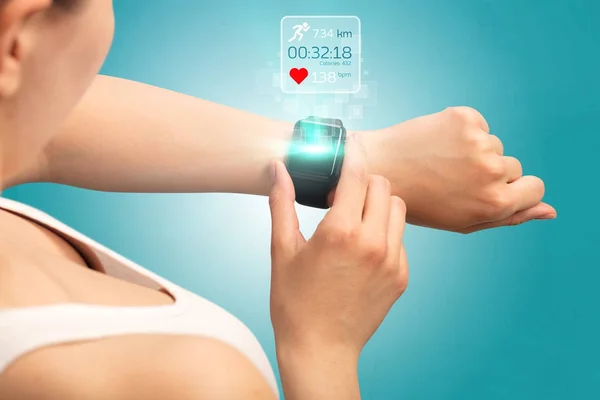 Hand smartwatch. — Stockfoto