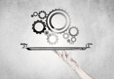 Tepside çalışan çark konsepti