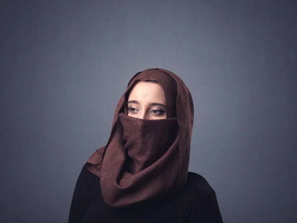 Donna musulmana che indossa Niqab — Foto Stock