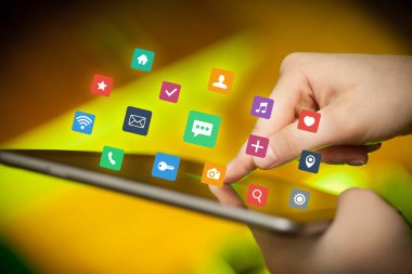 Tablet apps ile dokunmadan parmak