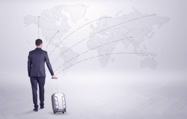 Dünyanın her yerinde onun gezisi işadamı