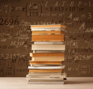 Matematik formüllü klasik arkaplan kitapları 