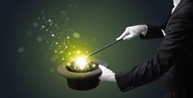 Beyaz el conjuring ortada