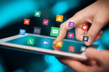 Tablet apps ile dokunmadan parmak