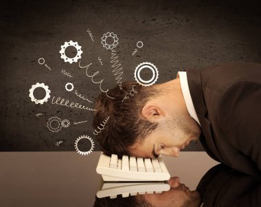 Depresif kafadan fırlayan çarklar