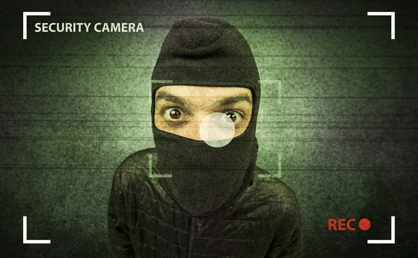 Burglar in action. — Stock Photo, Image