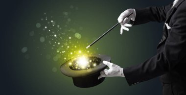 Beyaz el conjuring ortada