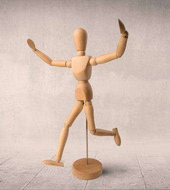 ahşap vitrin mankeni