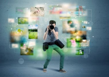 Geçmişten resimli fotoğrafçı