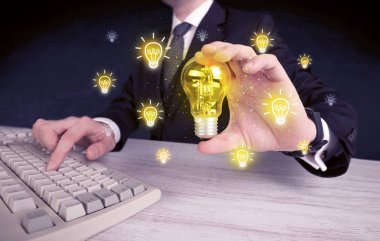 işadamı bir parlak fikir kavram vardır