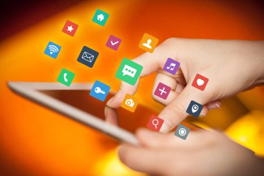 Tablet apps ile dokunmadan parmak