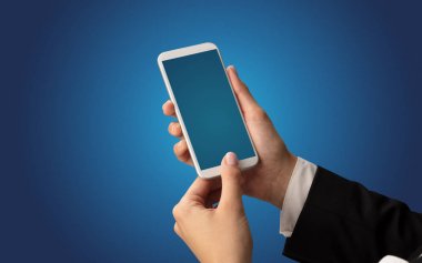 Mockup smartphone kullanarak el için