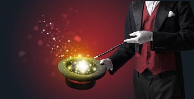 Beyaz el conjuring ortada