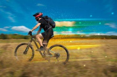 Genç binicilik bisiklet doğa 