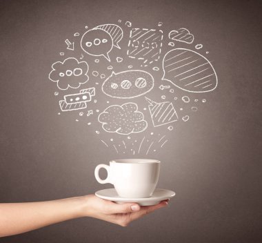 El tutma kahve Kupası