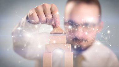 Bir kule inşa işadamı