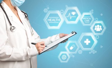 kadın doktor ile not etmek