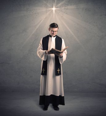 onun nimet veren genç rahip