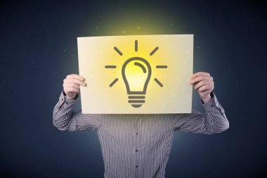 Ampul ile işadamı holding kağıt