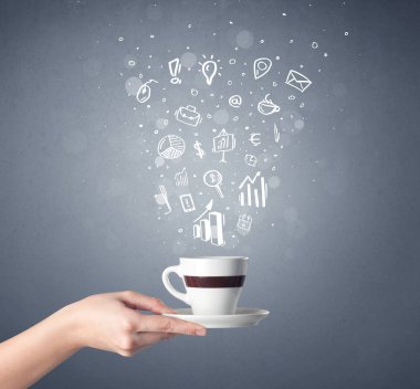 El tutma kahve Kupası