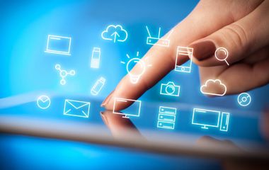 Tablet simgelerle dokunmadan parmak