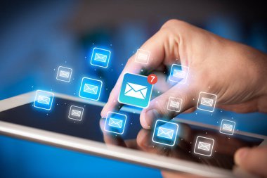 Mail ile tablet dokunmadan parmak