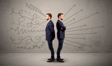 İki seçenek ile işadamı