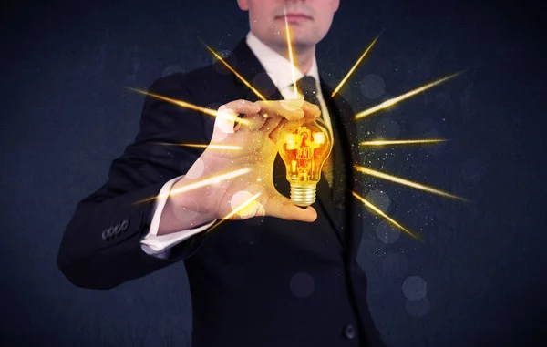 Houder van een elektrische lamp van de Business — Stockfoto