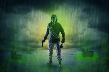 Patlamadan sonra terk edilmiş bir alanda korumak