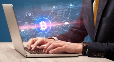 Küresel bitcoin Döviz Kuru kavram kontrol el