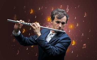 Klasik müzisyen ile düşen notlar