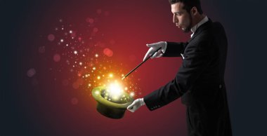 Beyaz el conjuring ortada