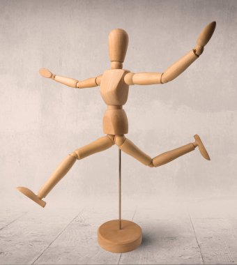 ahşap vitrin mankeni