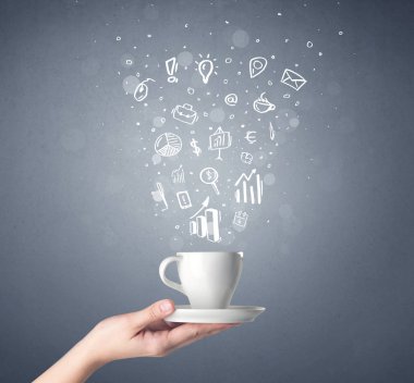 El tutma kahve Kupası