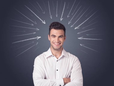 işadamı ile okları