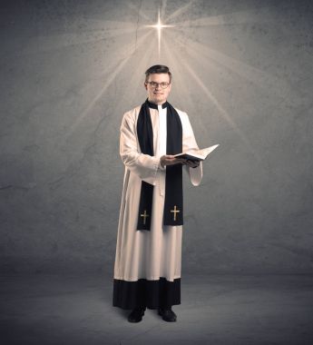 onun nimet veren genç rahip