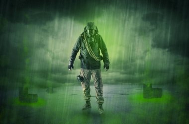 Patlamadan sonra terk edilmiş bir alanda korumak