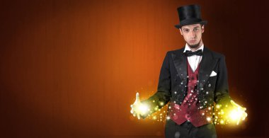 Süper güç elinde tutan illüzyonist