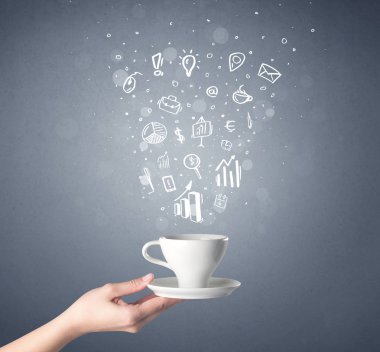 El tutma kahve Kupası