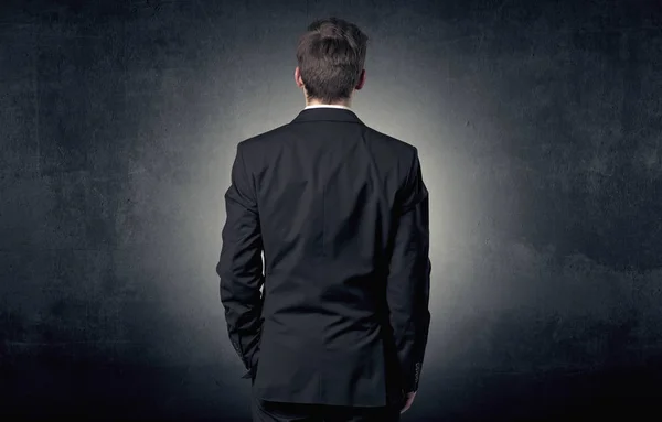 Businessman standing and thinking — Stock Photo, Image