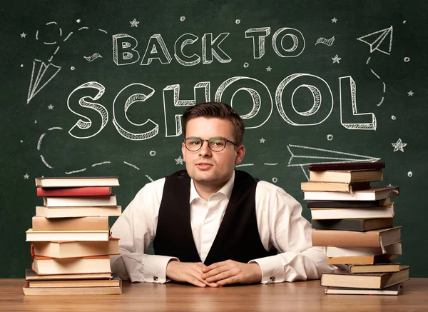 Powrót do szkoły nauczyciel — Zdjęcie stockowe