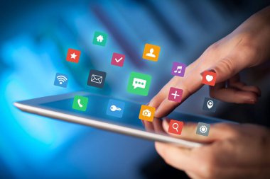 Tablet apps ile dokunmadan parmak