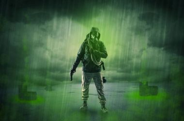 Patlamadan sonra terk edilmiş bir alanda korumak