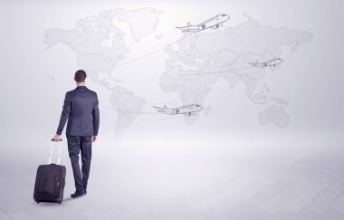 Dünyanın her yerinde onun gezisi işadamı