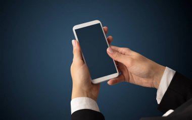 Mockup smartphone kullanarak el için