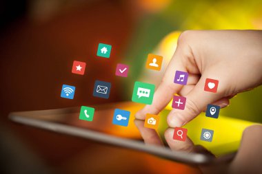 Tablet apps ile dokunmadan parmak