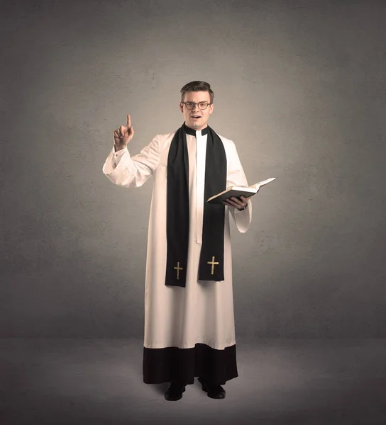 Priest giving his blessing — Stock Photo, Image