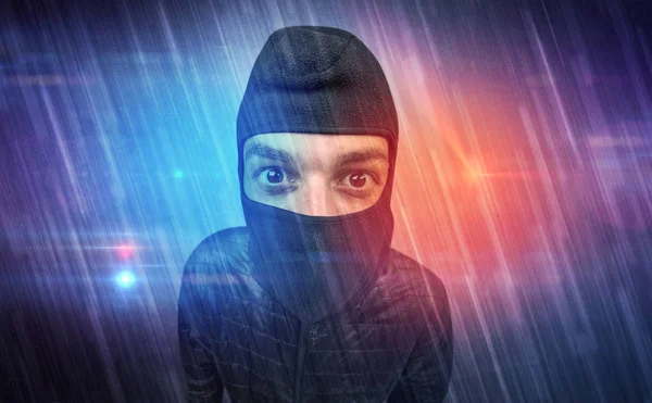 Burglar in action. — Stock Photo, Image